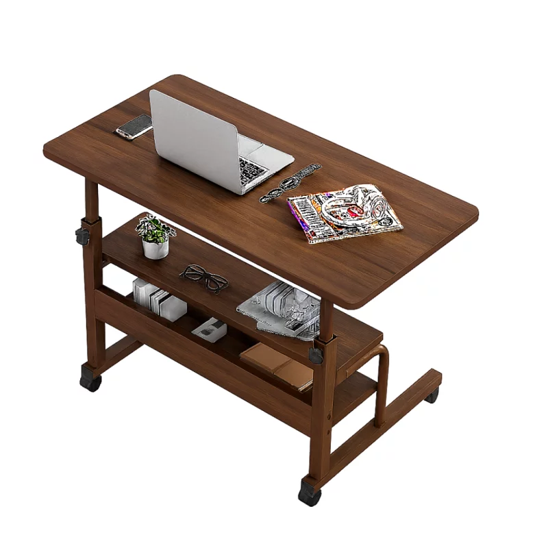 Masă reglabilă pentru laptop 80x40x(69-90) cm-Walnut