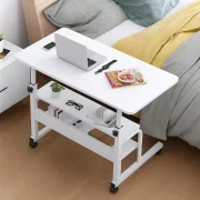 Mesa ajustable para portátil 80x40x(69-90) cm – Blanco