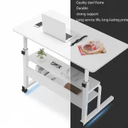 Mesa ajustable para portátil 80x40x(69-90) cm – Blanco