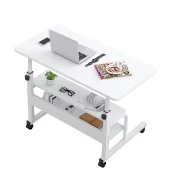 Mesa ajustable para portátil 80x40x(69-90) cm – Blanco
