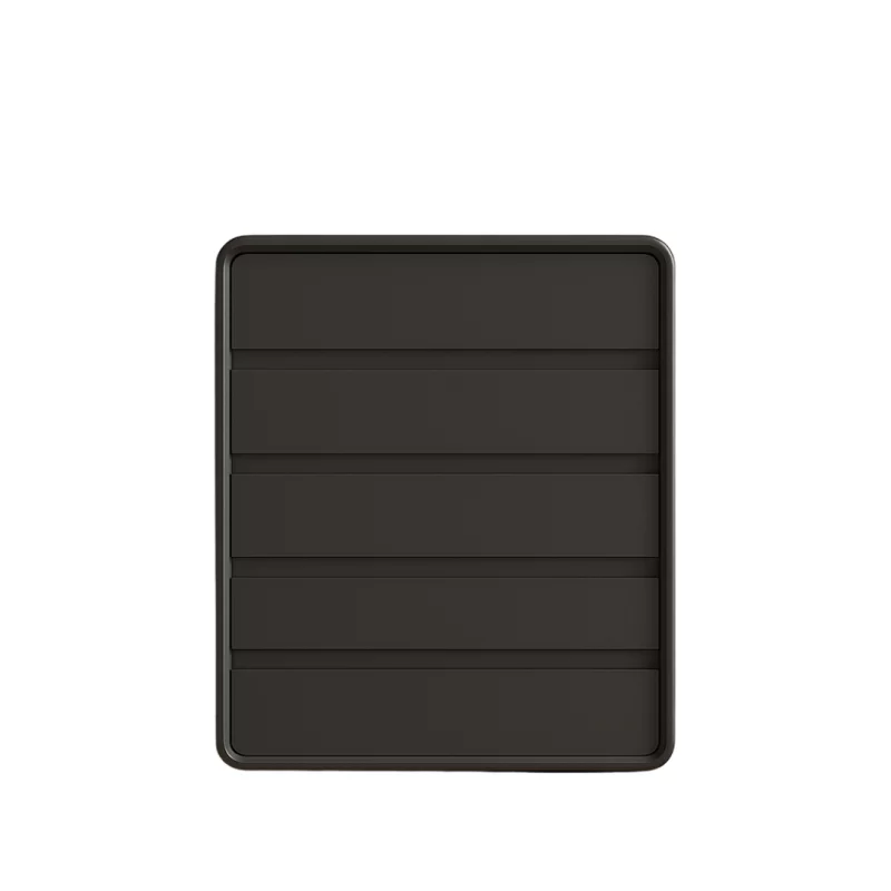 Comodă din MDF și piele PU – 5 sertare, 55x40x101 cm-DarkGray