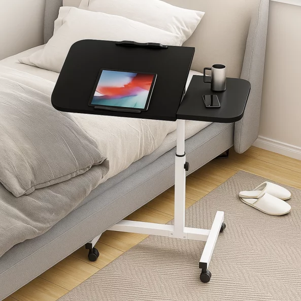 Регулируема маса за лаптоп – 60×40×(27–40) см – ЧЕРЕН