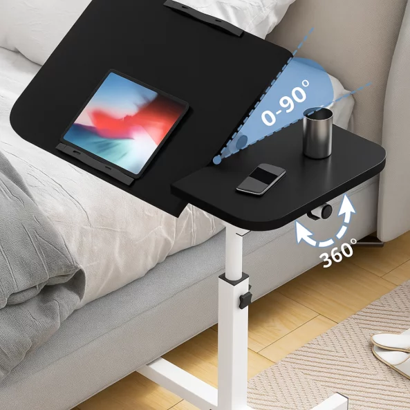 Регулируема маса за лаптоп – 60×40×(27–40) см – ЧЕРЕН