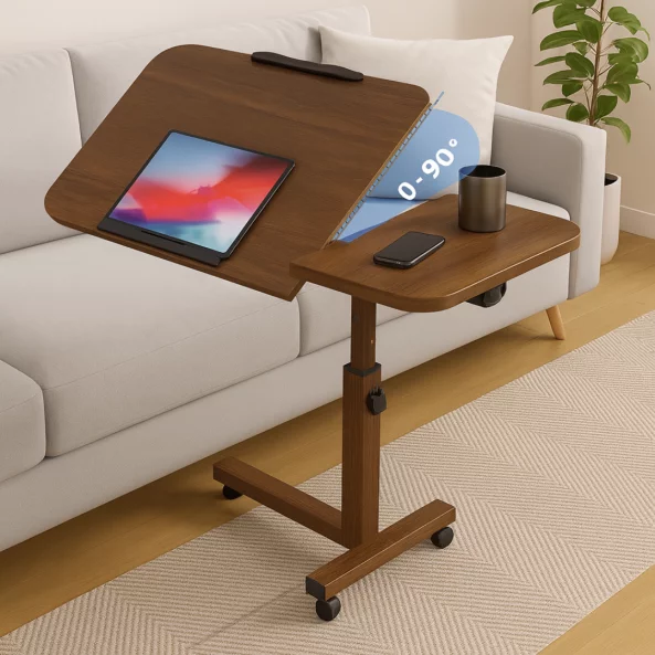 Регулируема маса за лаптоп – 60×40×(27–40) см – ОРЕХ