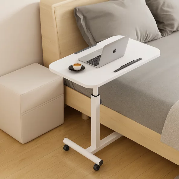 Mesa ajustable para portátil – 60×40×(27–40) cm – BLANCA