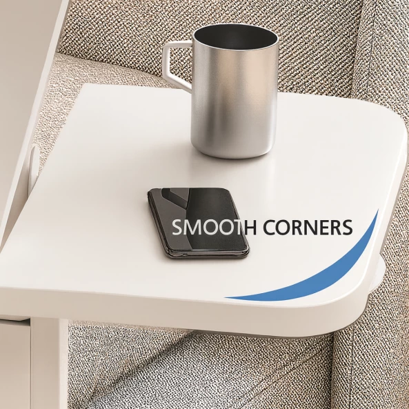 Mesa ajustable para portátil – 60×40×(27–40) cm – BLANCA