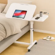 Mesa ajustable para portátil – 60×40×(27–40) cm – BLANCA