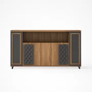 Modern irodai könyvszekrény – elegáns design, méretek: W2400D400H1250