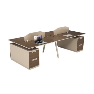 Birou operational,statie de lucru pentru 4 persoane cu sertare laterale fixe W2400*D1200*H750