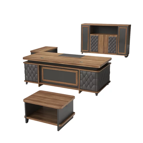 Igazgatoi íróasztal szett, modern és elegáns design, prémium minőség