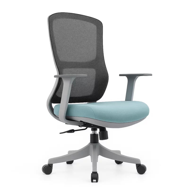 Scaun de birou ergonomic cu suport lombar reglabil și bază din nylon –W680*D640*H1060-1150mm