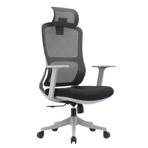 Scaun de birou ergonomic cu tetieră reglabilă și suport lombar ajustabil –W680*D640*H1160-1330mm