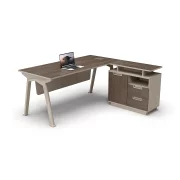 Masă birou cu dulap lateral mobil ,design modern și elegant ,calitate premium , dimensiuni 1600*800*750-PRODUS RESIGILAT!