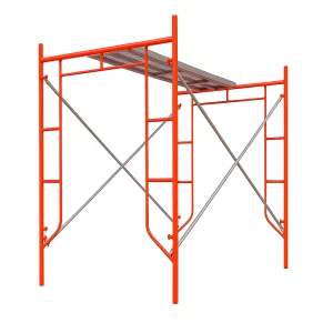 Acél mozgatható állvány H2000L1800W900 mm, 2 darab átlós merevítővel és egy platformmal.
