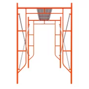 Andamio móvil de acero H2000L1800W1219 mm con 2 juegos de diagonales y una plataforma.