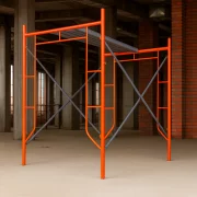 Andamio móvil de acero H2000L1800W1219 mm con 2 juegos de diagonales y una plataforma.