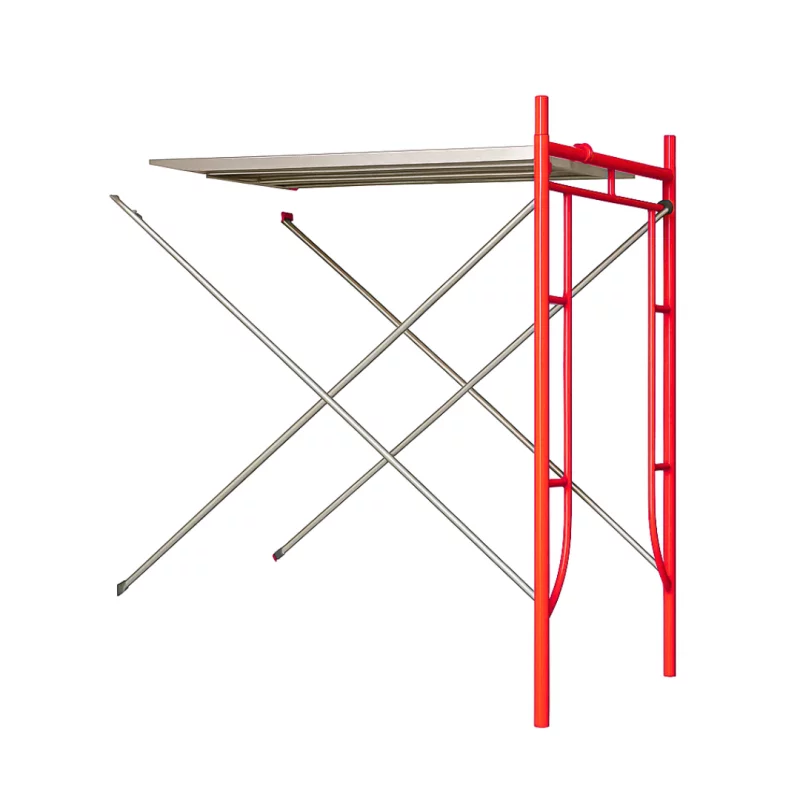 Extensie schela circulabila din otel H2000*L1800*W1219 cu 2 seturi de diagonale si o platformă