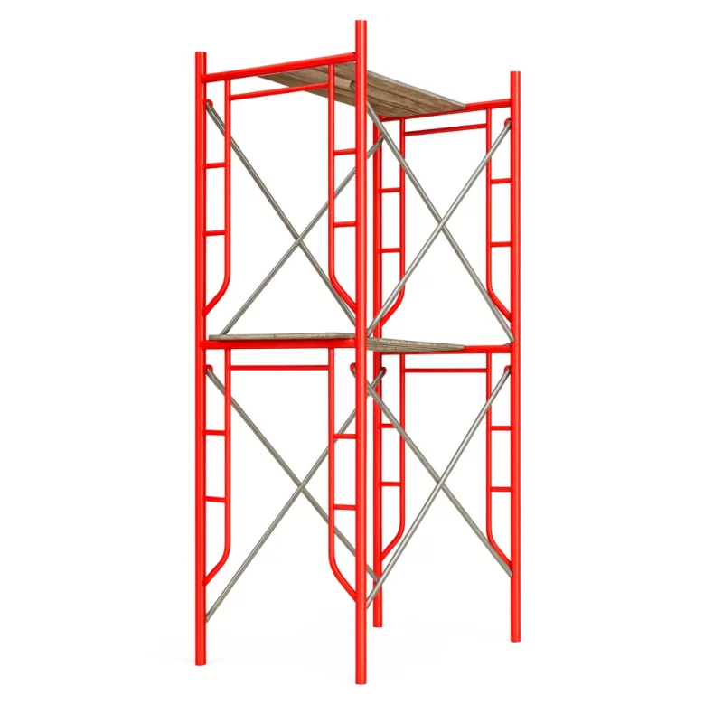 Schela circulabila din otel H4000*L1800*W1219 mm cu 4 seturi de diagonale și 2 platforme