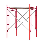 Acél mozgatható állvány H2000L1800W1524 mm, 2 darab átlós merevítővel és egy platformmal.