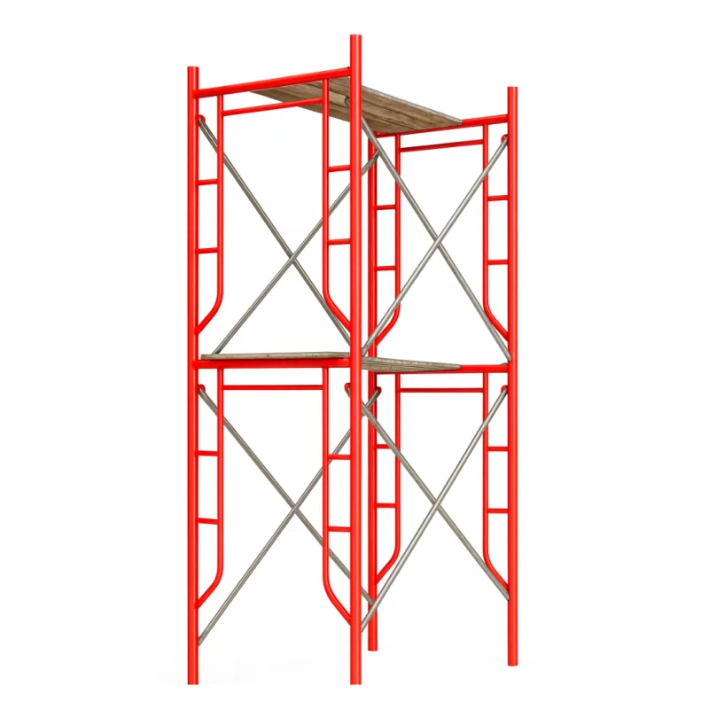 Schela circulabila din otel H4000*L1800*W1524 mm cu 4 seturi de diagonale și 2 platforme
