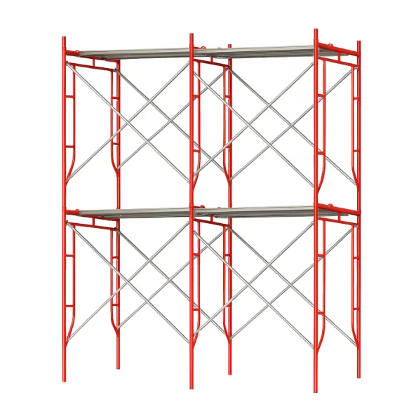 Járható acél állvány – H4000×L3600×W900 mm, 2 hosszabbítással