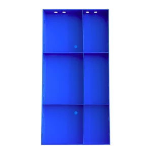 Син кофражен панел с размери: 1000×400×50 мм