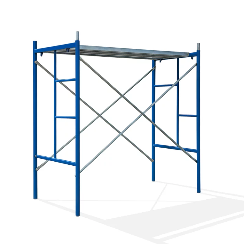 Schela circulabila -albastra- din otel H2000*L1800*W1219 mm cu 2 seturi de diagonale și o platformă