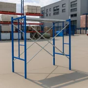 Подвижно скеле – синьо – от стомана, H2000L1800W1219 mm, с 2 комплекта диагонали и една платформа