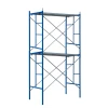 Подвижно скеле – синьо – от стомана, H4000×L1800×W1219 mm с 4 комплекта диагонали и 2 платформи