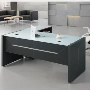 Birou Managerial cu Blat din sticlă - H750*D800*W1800