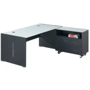 Birou Managerial cu Blat din sticlă - H750*D800*W1800