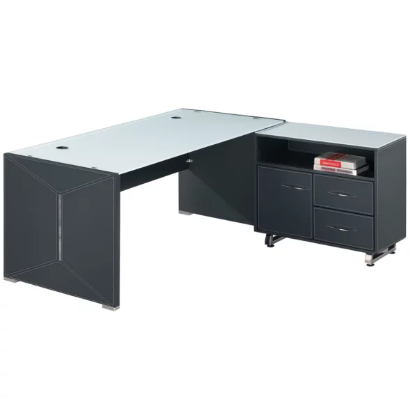 Birou Managerial cu Blat din sticlă - H750*D800*W1800