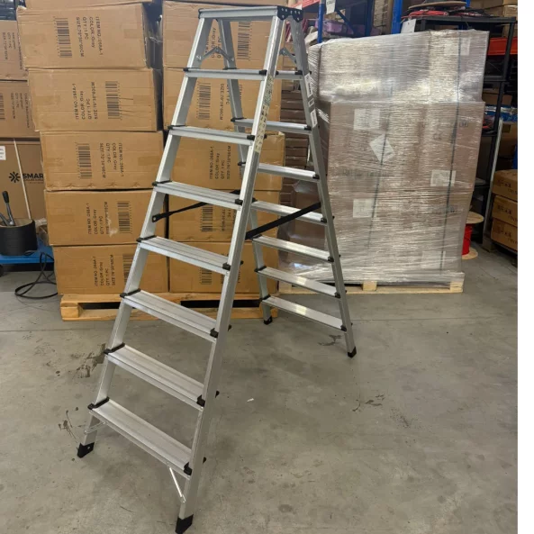 Professzionális alumínium létra – 2x8 fokos, hajlítható