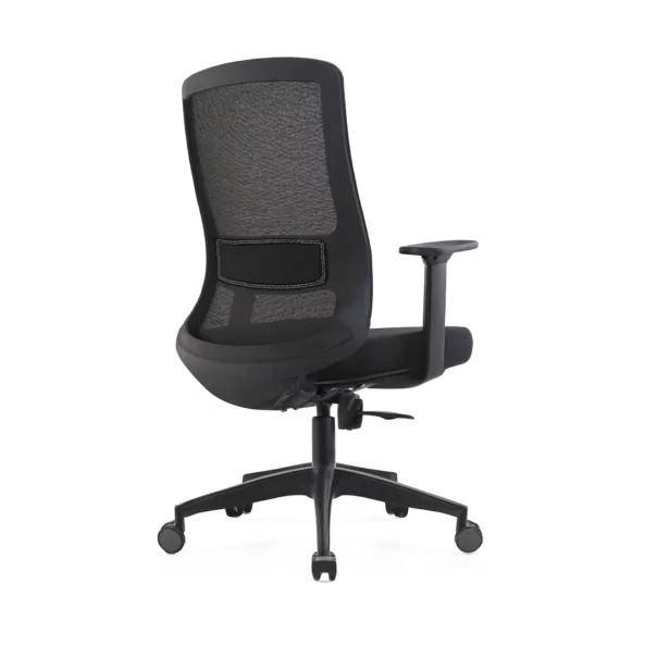 Ергономичен офис стол с регулируема облегалка и подлакътници - W720D635H1000-1080 мм