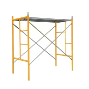 Проходна стоманена скеле H2000L1800W900 мм с 2 комплекта диагонали и една платформа.