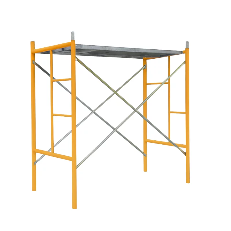 Schela circulabila din otel H2000*L1800*W900 mm cu 2 seturi de diagonale și o platformă