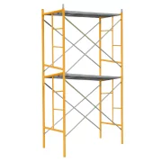 Подвижно стоманено скеле H4000L1800W900 мм с 4 комплекта диагонали и 2 платформи.