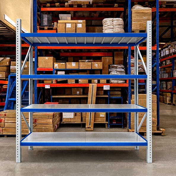 Професионален стелаж за съхранение В2500xШ600xД2070, 800 кг