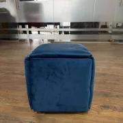 Taburet multifuncțional 5 în 1 din catifea-culoare navy