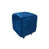 Taburet multifuncțional 5 în 1 din catifea-culoare navy