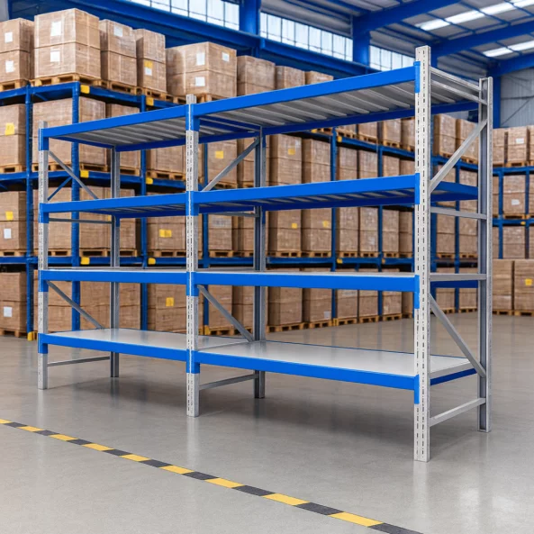 Разширение – Професионален стелаж за съхранение В2500xШ600xД2000, 800 кг