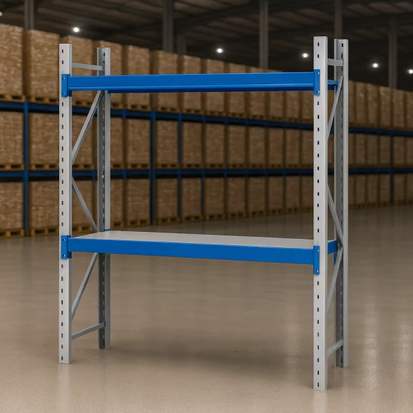 Професионален стелаж за съхранение L1000xШ600xВ2000, 400 кг, 2нива