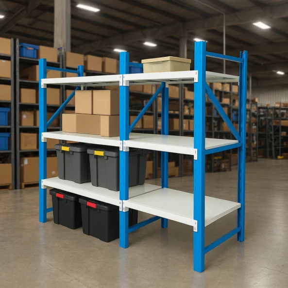 Разширение – Професионален стелаж за съхранение L930xL600xH2000 600КГ – 3 нива
