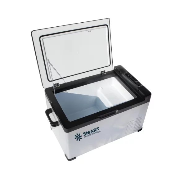 Автомобилен хладилник с компресор Smart Cooler 40 l, 12/24 V, с LCD дисплей и Bluetooth, включена еко такса – РЕУПАКОВАН ПРОДУКТ!
