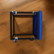 Multifunkcionális 5 az 1-ben puff PU és latex anyagból – narancssárga