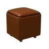 Многофункционален табурет 5 в 1 от PU и латекс – кафяв