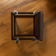 Многофункционален табурет 5 в 1 от PU и латекс – кафяв