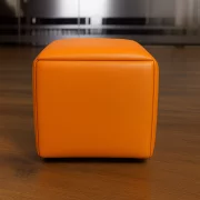 Multifunkcionális 5 az 1-ben puff PU és latex anyagból – narancssárga