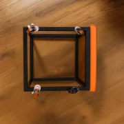 Multifunkcionális 5 az 1-ben puff PU és latex anyagból – narancssárga