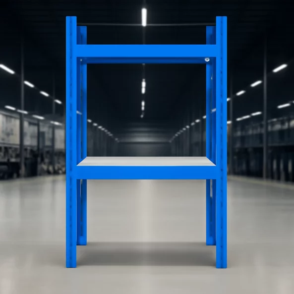 Професионален стелаж за съхранение L1000xШ600xВ2000, 400 кг - 2нива